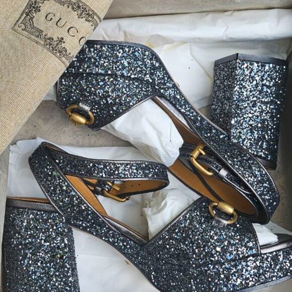 GUCCI  Women's Horsebit platform sandal size 38 - Picture 5 of 11